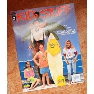 VTG 80s 90s By Scribble Kids Stuff Iron On Transfers Surf  Retro Cool Reusable